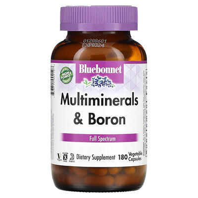 

Bluebonnet Nutrition Multiminerals & Boron 180 Vegetable Capsules