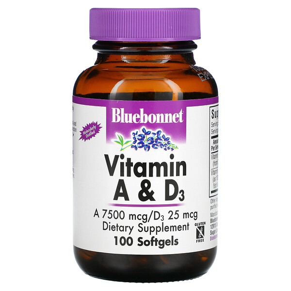 Vitamin A & D3, 100 Softgels