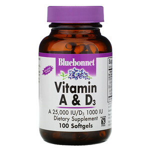 Отзывы о Блубоннэт Нутришен, Vitamin A & D3, 100 Softgels