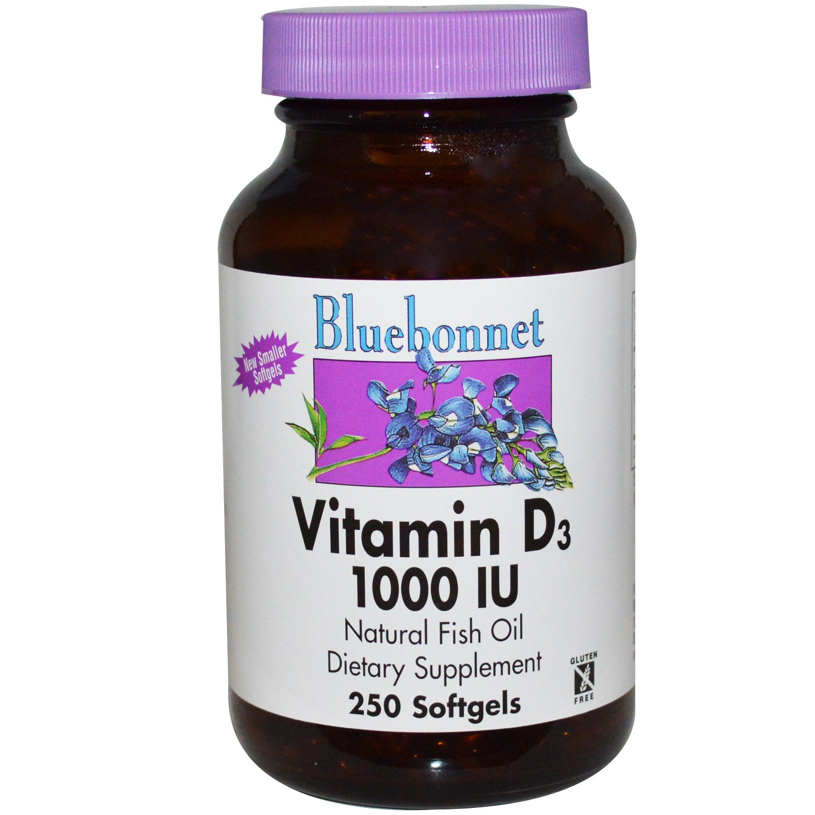Bluebonnet Nutrition Vitamin D3 1000 Iu 250 Softgels Iherb