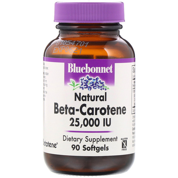 Bluebonnet Nutrition, ΠΠ°ΡΡΡΠ°Π»ΡΠ½ΡΠΉ Π±Π΅ΡΠ°-ΠΊΠ°ΡΠΎΡΠΈΠ½, 25,000 ΠΠ, 90 Π³Π΅Π»Π΅Π²ΡΡ
ΠΊΠ°ΠΏΡΡΠ»