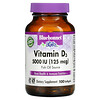 Bluebonnet Nutrition, витамин D3, 125 мкг (5000 МЕ), 100 мягких таблеток