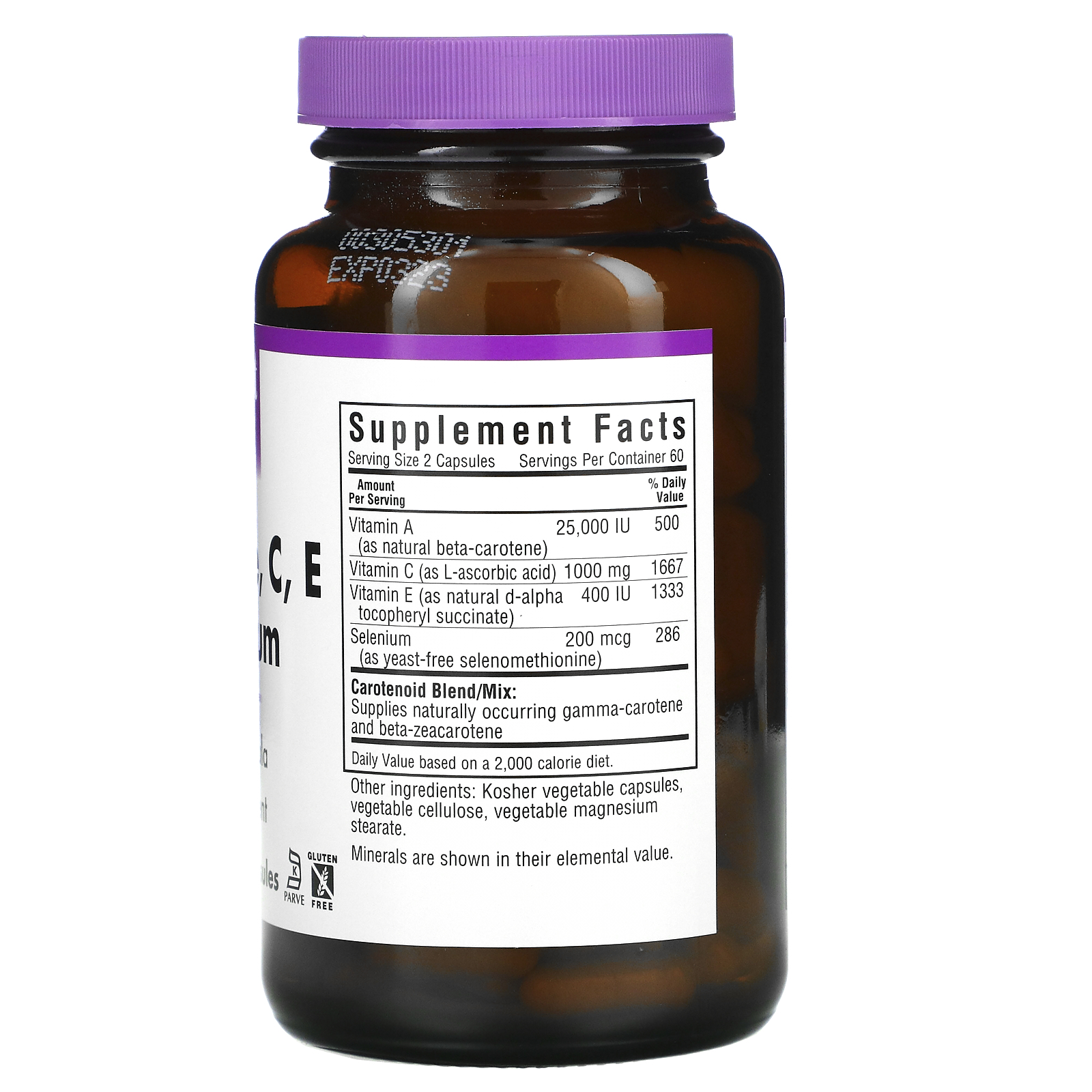 Nutrition, Beta Carotene, C, E Plus Selenium, 120 Vegetable