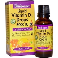 Bluebonnet Nutrition Liquid Vitamin D3 Drops Natural