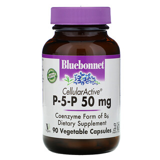Bluebonnet Nutrition, بيريدوكسال-5- فوسفات، 50 ملجم، 90 كبسولة نباتية