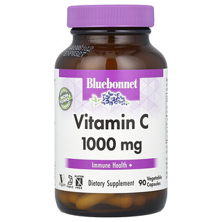Bluebonnet Nutrition, C Vitamini, 1.000 mg, 90 Bitkisel Kapsül