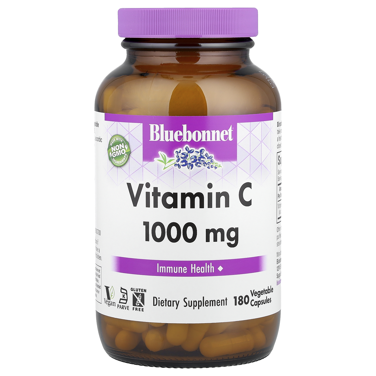 Bluebonnet Nutrition (블루보넷뉴트리션), 비타민C, 1,000mg, 베지 캡슐 180정