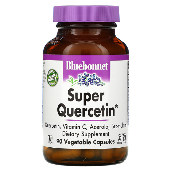 Bluebonnet Nutrition‏, סופר קוורצטין, 90 כמוסות צמחיות