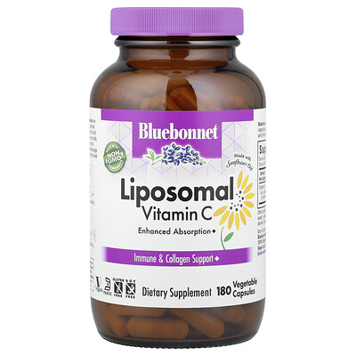 Product Image for Bluebonnet Nutrition, Liposomal Vitamin C, 180 Vegetable Capsules (500 mg per Capsule)