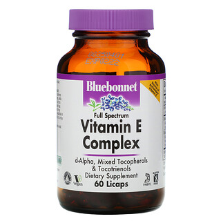 Bluebonnet Nutrition, Vitamin E-Komplex, 60 LiKapseln