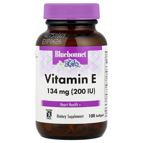 Bluebonnet Nutrition Vitamin E, 100 Softgels