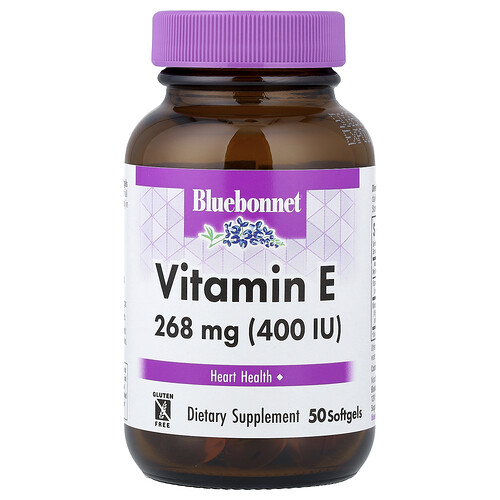 Bluebonnet Nutrition, Vitamin E, 268 mg (400 IU), 50 Weichkapseln