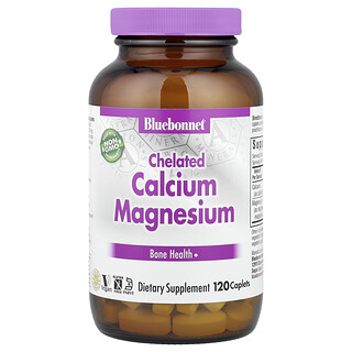 Bluebonnet Nutrition, Magnésio de cálcio, Quelatado, 120 Cápsulas
