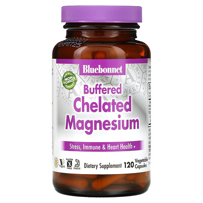 

Bluebonnet Nutrition Buffered Chelated Magnesium 120 Vegetable Capsules