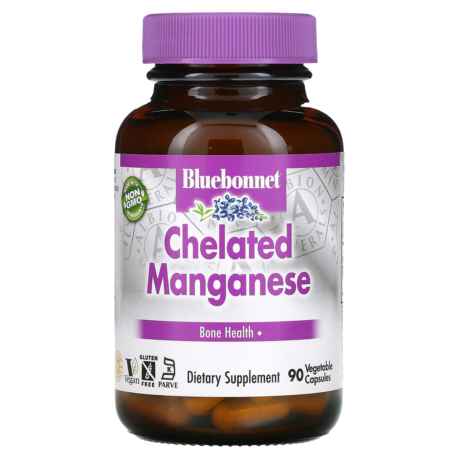 Nutrition, Chelated Manganese, 90 Vegetable Capsules