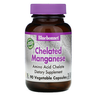 Bluebonnet Nutrition, Chelatiertes Mangan, 90 Vegetarische Kapseln