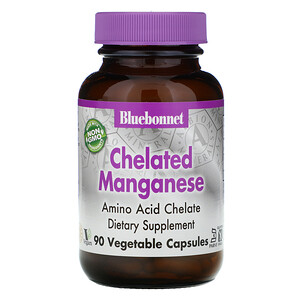 Блубоннэт Нутришен, Chelated Manganese, 90 Vcaps отзывы покупателей