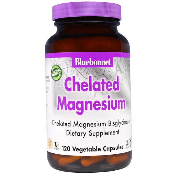 Bluebonnet Nutrition, Chelated Magnesium), 120