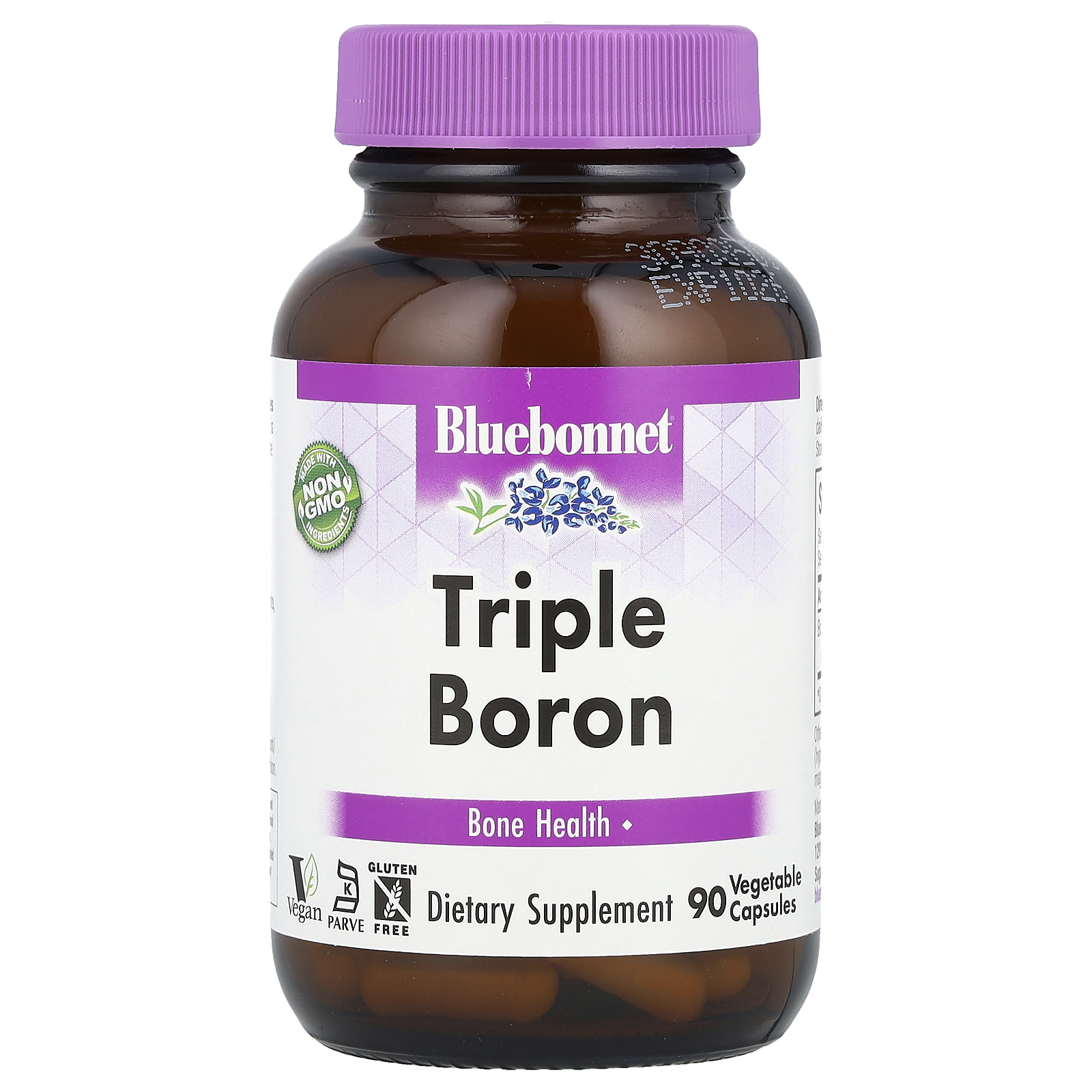 Bluebonnet Nutrition (블루보넷뉴트리션), 삼중 붕소, 베지 캡슐 90정(캡슐 1정당 3mg)