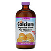 بلوبونيت نوتريشن, شراب الكالسيوم والماغنسيوم والسترات مع فيتامين "د3"، بنكهة البرتقال الطبيعية، 16 أونصة سائلة (472 مل)