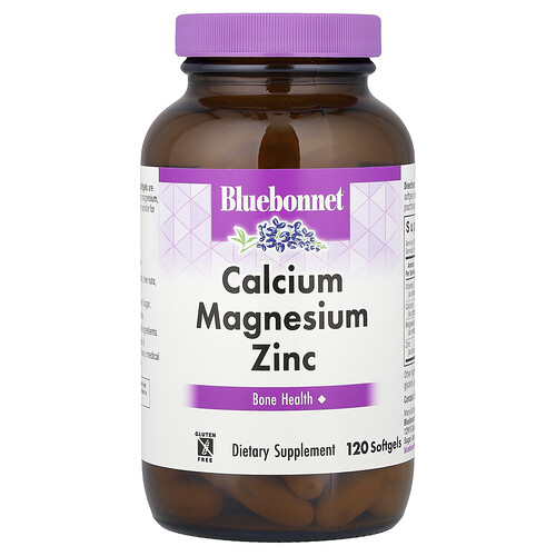 Bluebonnet Nutrition, Calcium-Magnesium-Zink, 120 Weichkapseln
