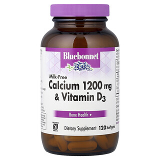 Bluebonnet Nutrition, Calcio y vitamina D3, 120 cápsulas blandas