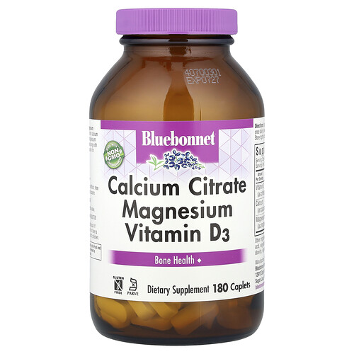 Bluebonnet Nutrition Citrate de calcium magnésium D3