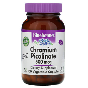 Блубоннэт Нутришен, Chromium Picolinate, 500 mcg, 100 Vegetable Capsules отзывы
