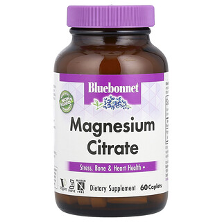 Bluebonnet Nutrition, 柠檬酸镁，60 囊片（每囊片 200 毫克）