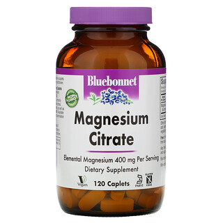 Bluebonnet Nutrition, Citrate de magnésium, 120 comprimés
