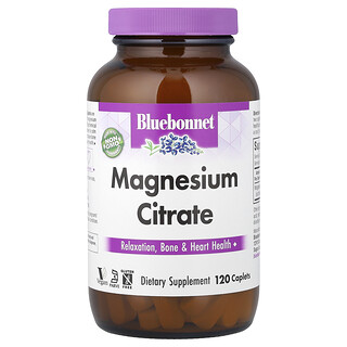 Bluebonnet Nutrition, Citrato di magnesio, 120 compresse (200 mg per compressa)