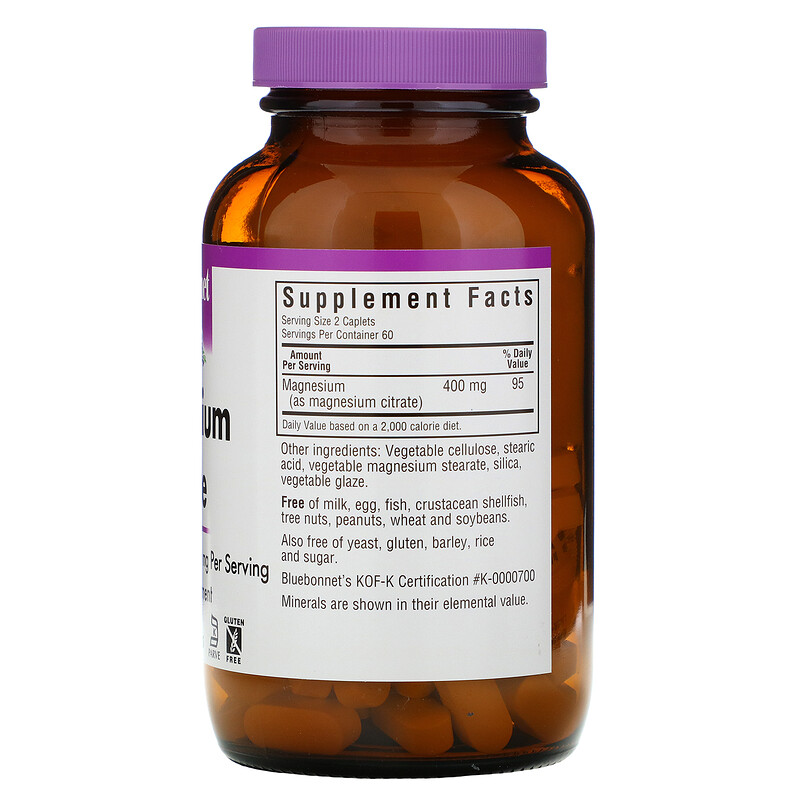 Nutrition, Magnesium Citrate, 400 mg, 120 Caplets iHerb