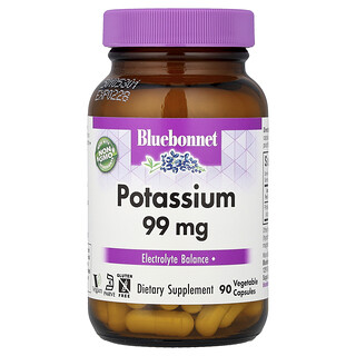 Bluebonnet Nutrition, Draslík, 99 mg, 90 rastlinných kapsúl