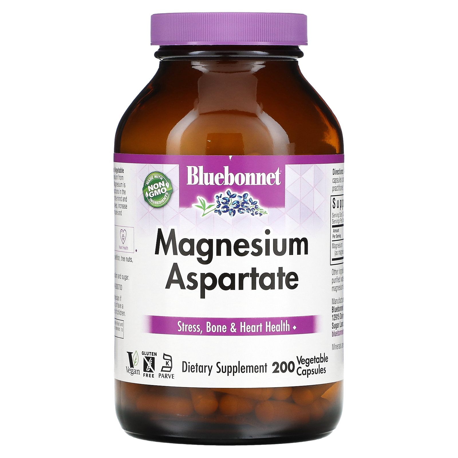Nutrition, Magnesium Aspartate, 200 Vegetable Capsules