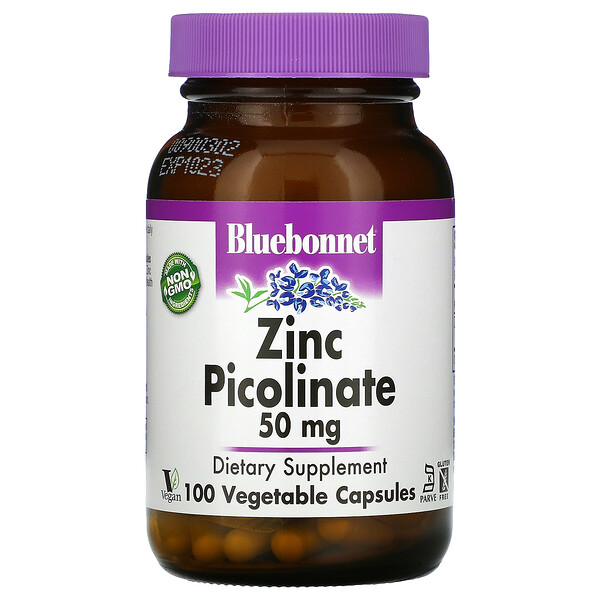 пиколинат цинка, 50 мг, 100 вегетарианских капсул