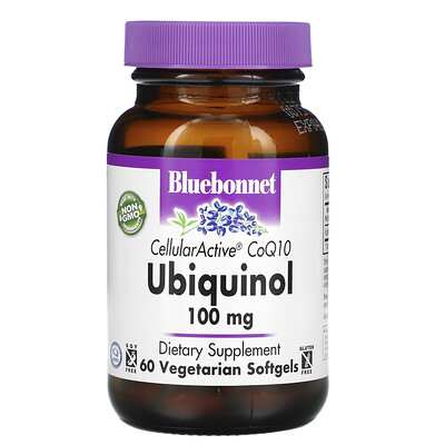 Bluebonnet Nutrition Убихинол, Cellular Active коэнзим Q10, 50 мg, 60 вегетарианских капсул