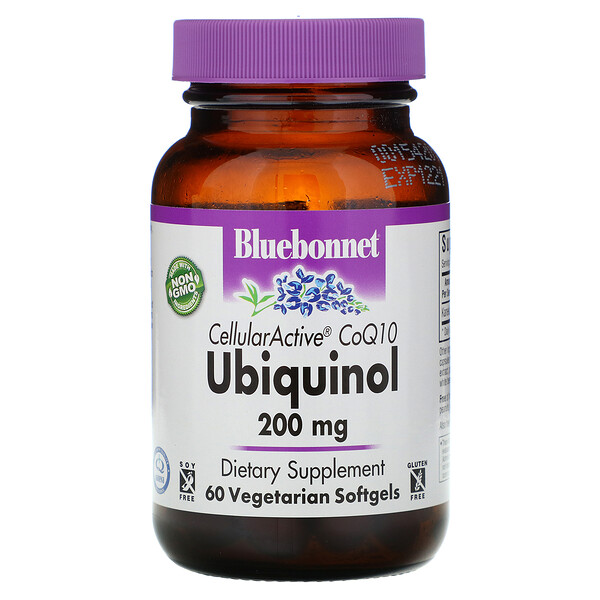 Ubiquinol, CoQ10 Cellullar Active, 200 mg, 60 cápsulas blandas vegetales