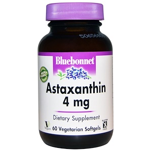 Отзывы о Блубоннэт Нутришен, Astaxanthin, 4 mg, 60 Veggie Softgels