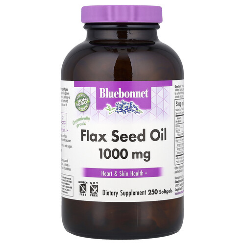 Bluebonnet Nutrition, Bio-Leinsamenöl, 1.000 mg, 250 Weichkapseln