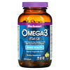Bluebonnet Nutrition, Рыбий жир с омега-3, здоровье мозга, лимон, 120 мягких таблеток