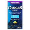 Bluebonnet Nutrition, Рыбий жир с омега-3, здоровье мозга, лимон, 120 мягких таблеток