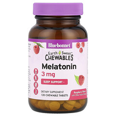 EarthSweet® Chewables, мелатонін, малина, 3 мг, 120 жувальних таблеток