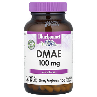 Bluebonnet Nutrition, DMAE, 100 mg, 100 pflanzliche Kapseln