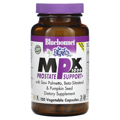 

Bluebonnet Nutrition MPX 1000 Prostate Support 120 Vegetable Capsules