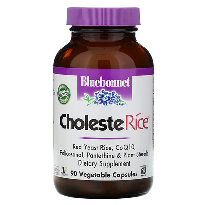 

Bluebonnet Nutrition CholesteRice, 90 Vegetable Capsules