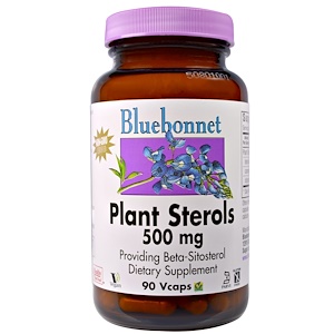 Купить Bluebonnet Nutrition, Растительные стерины, 500 мг, 90 капсул  на IHerb