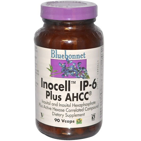 Bluebonnet Nutrition, Inocell IP-6 Plus AHCC, 90 Vcaps (Discontinued Item) 