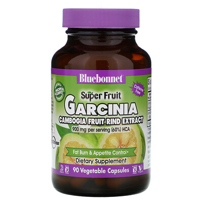 Bluebonnet Nutrition Super Fruit, Garcinia Cambogia Fruit Rind Extract, 90 Vegetable Capsules