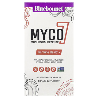 Bluebonnet Nutrition, Myco7™, Svampeforsvar, 60 grøntsagskapsler
