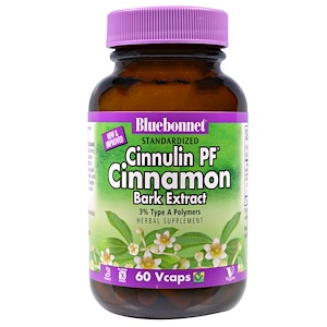 Отзывы о Блубоннэт Нутришен, Cinnulin PF Cinnamon, Bark Extract, 60 Veggie Caps